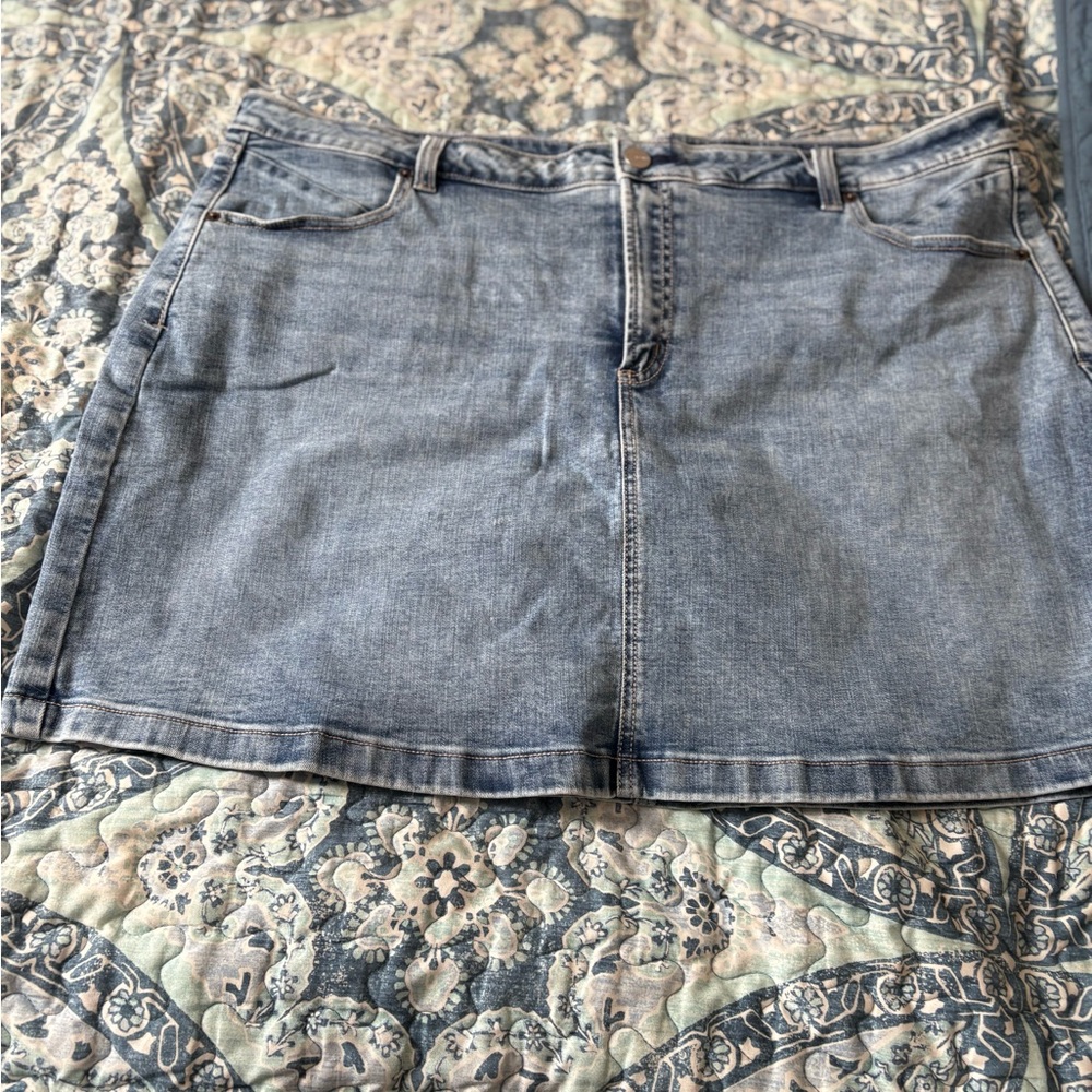 Denim Skort